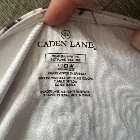 CADEN LANE Millie's Dusty Rose Garden Knit Maternity Robe - Picture 6 of 6